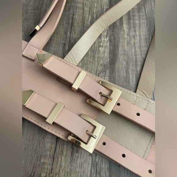 Pastel goth pink underbust corset belt harnesss S-XL whimsigoth boho - Picture 5 of 9